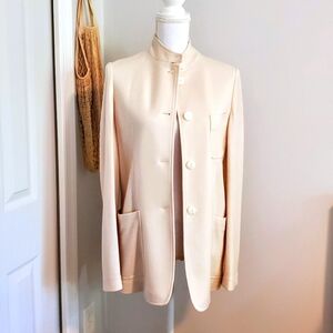 NWT Rag & Bone Sid Wool Tailored Jacket Blazer - Ivory Beige Size 6
